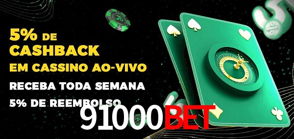 Promoções do cassino ao Vivo 91000BET